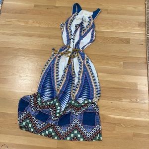 Anthropologie patterned maxi dress